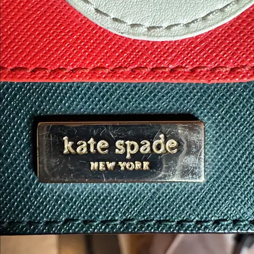 Kate Spade Forest Green Fox Passport Holder Blaze A Trail Leather - Image 7