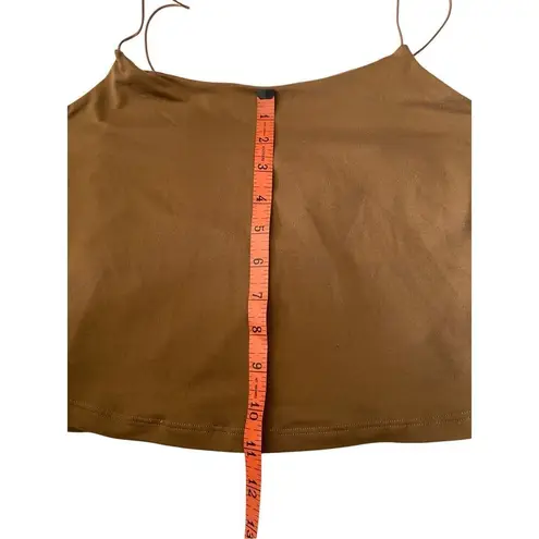 Gaze Cropped Cami Tank Top Crop Built In Bra Camisole Sleepwear Summer Beach White