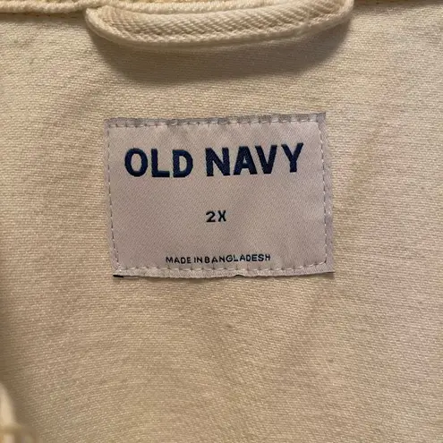 Old Navy NWT  Ivory denim Shacket Size 2X