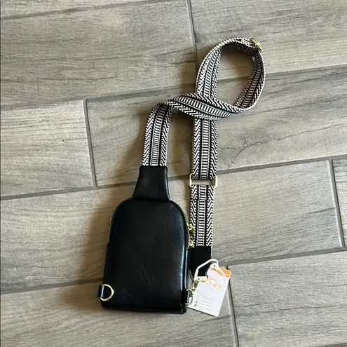 Black Belt Bag with Minimalist Design