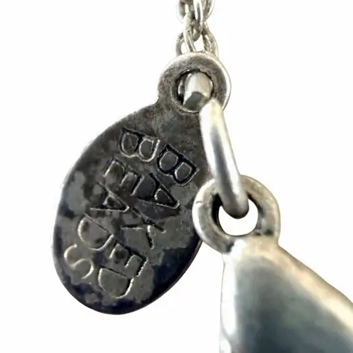 Baked Beads Red Glass & Silver