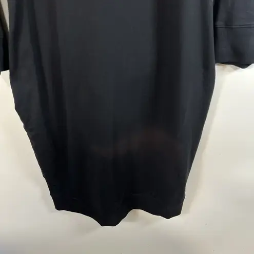 Universal Standard Misa Tie Sweatshirt Dress Crew Neck Black Size XS