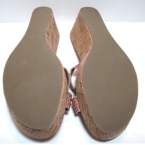 Yellow Box 'Amber' Cork Platform Wedges Tan