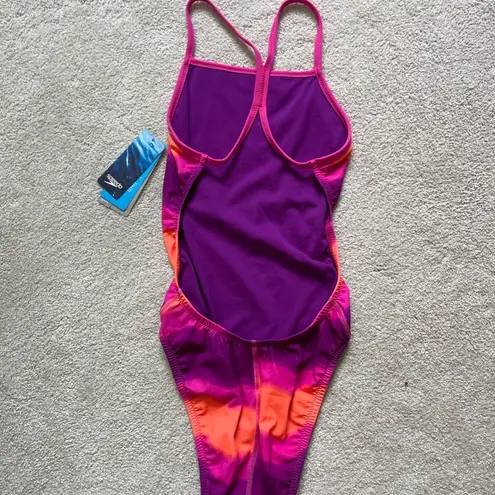 Speedo NWT  Competitive Fixed-Back One Piece