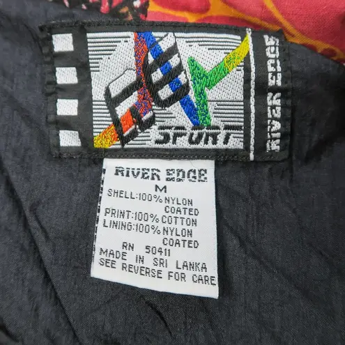 Vintage 80s RE Sport Tribal Windbreaker Bomber Jacket Size M