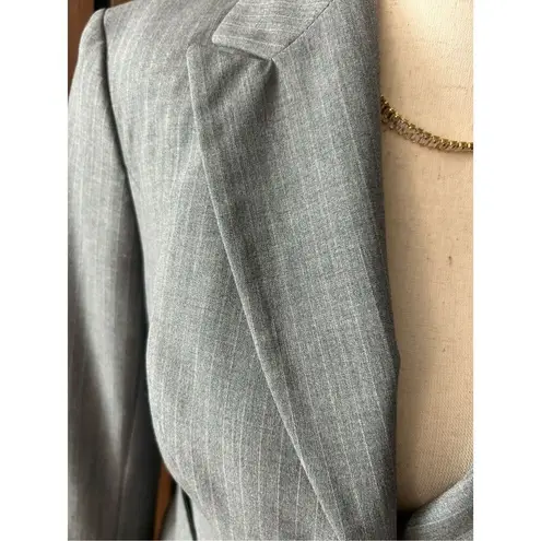 The Limited  gray and pink striped blazer work attire office wear size 4