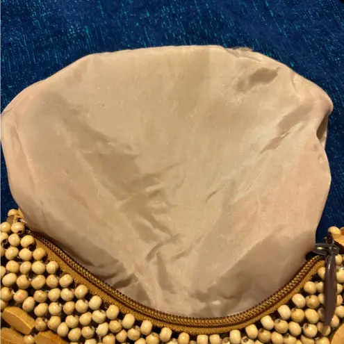 Wooden Beaded Vintage Retro Style Handbag Purse