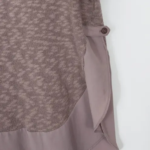 Deletta Anthropologie Nubby Circle Long Sleeve Sweater Tan Womens Size Small - Image 5