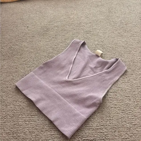 NIKIBIKI Purple Crop Tank Top Fitted