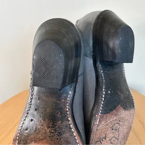 Western Cowboy Cowgirl boots Women's 6.5M Gray Leather Upper Gray Size 6.5