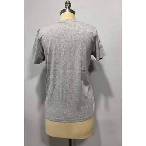 Johnny Was Sasson Graphic Print Heart OOLALA Floral Tee Gray Size S (MSRP $120)