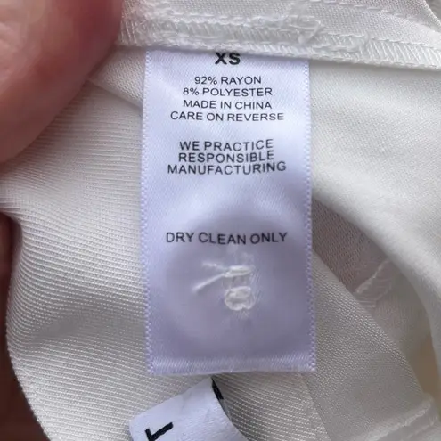 NONchalant Label Women’s Fabi Wide Leg Pant in White Size XS High Waisted Classy - Image 9