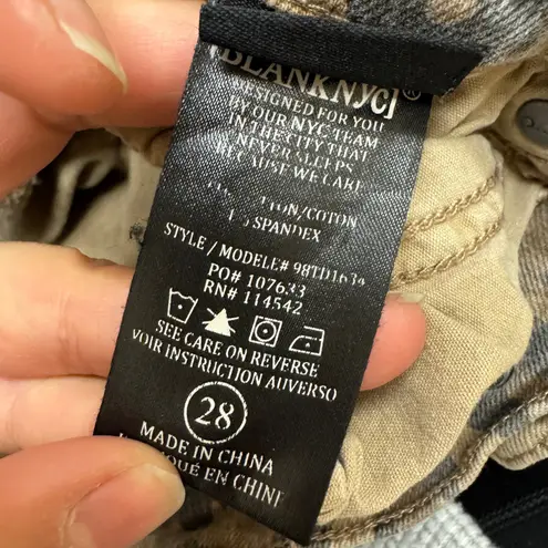 BLANKNYC Jeans Womens Size 28 Leopard Print The Reade Crop Skinny Pants Brown