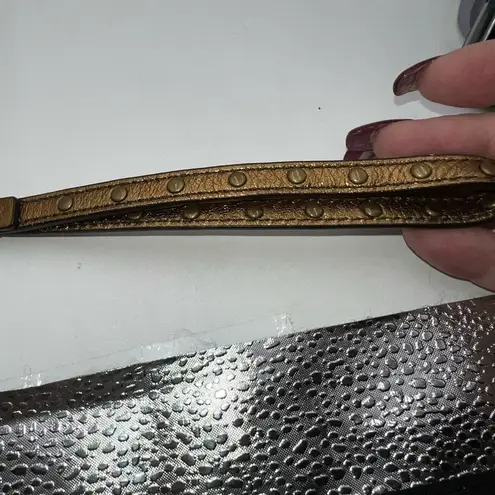 Coach ‎ SPECIAL EDITION Fall 2004 Leather Signature Wristlet Bronze Buckle