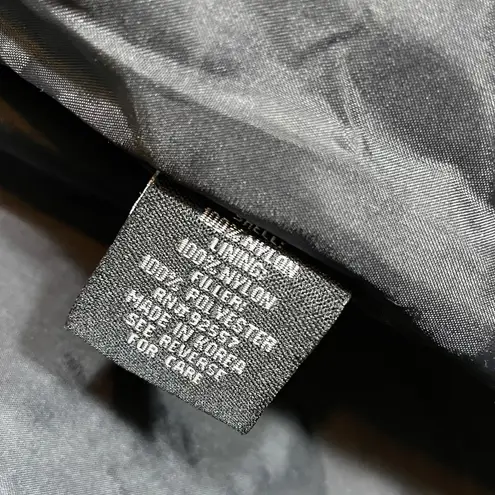 DC Women’s Black Nylon Blue Trim Button Up Jacket