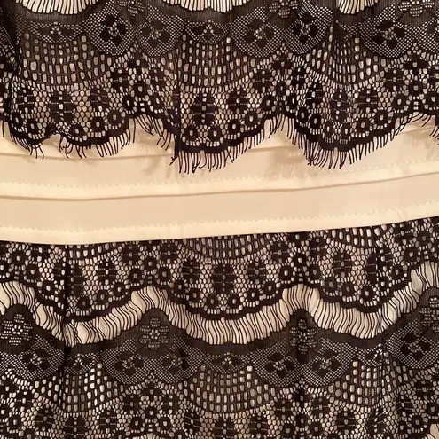 Melrose black lace and white body