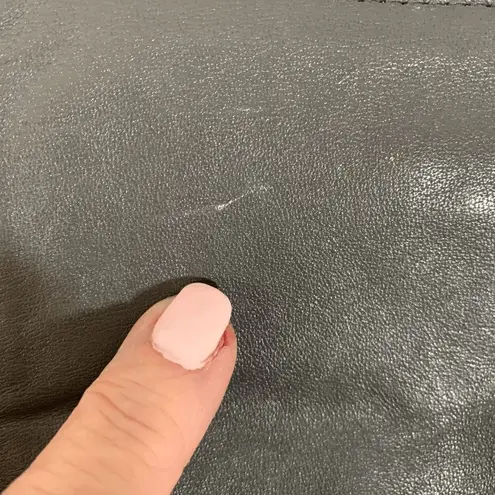 Vintage Antonia Women's Gray Small Genuine Leather Bow Clutch Purse Handbag