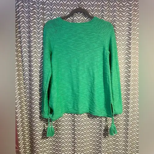 Lilly Pulitzer  | Jody Green Sweater with Tassels, Size S. RARE Find!