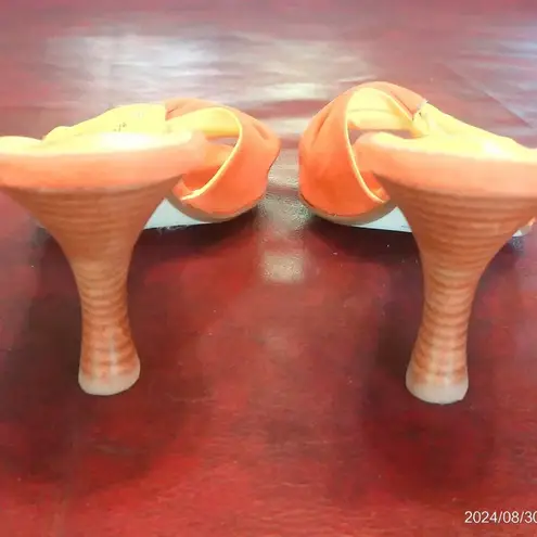 Franco Sarto  Slide Tangerine/Yellow Sandal Size 7.5