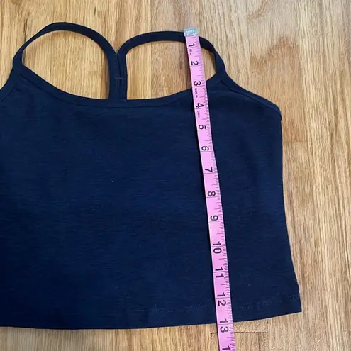 Beyond Yoga Navy Blue Spacedye Racerback Crop Tank Sz M