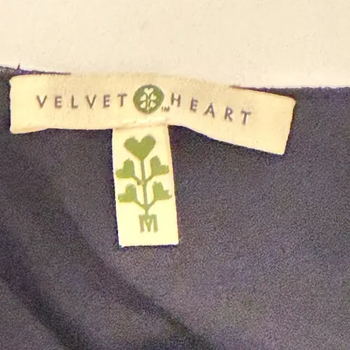 Velvet Heart Polka Dot Ruffle Button Babydoll Dress Size M Empire Waist Retro