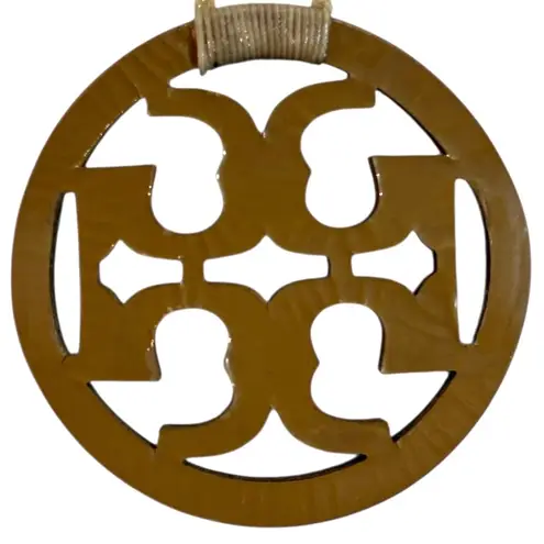 Tory Burch Statement Pendant Necklace Semi Precious Stones Sea Mist Green Handmade Jewelry