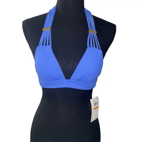 Becca NWT! Modern Edge Halter Swimsuit Top in Cornflower - Size Small