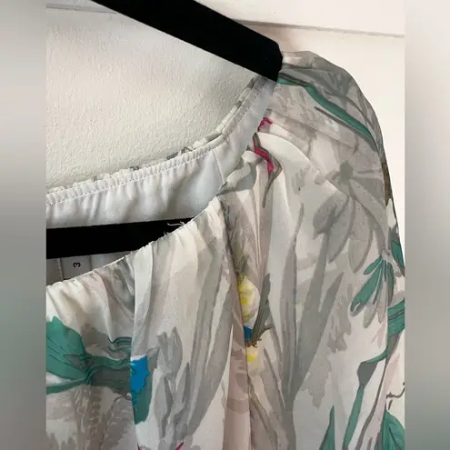 Ted Baker London Women’s Lida Floral Romper Silk Blend Size 8 White