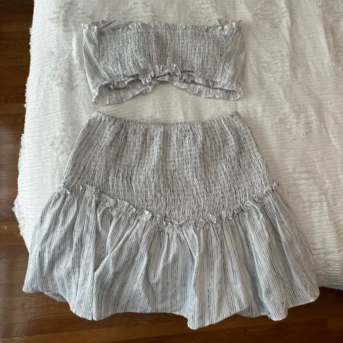 Black and white tube top set! Size M