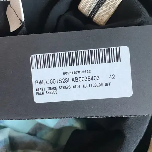 Palm Angels Miami track straps midi dress