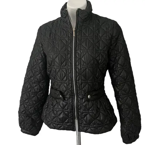 Nine West Fitted Quilted Jacket, Black