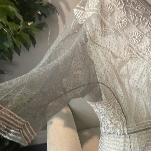 Johnny Was Biya Rubie silk blend Victorian slip dress NWT