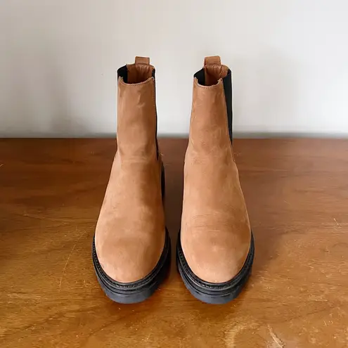 Jenni Kayne • Brooklyn Lug Boot chelsea ankle chunky Walnut cognac brown tan