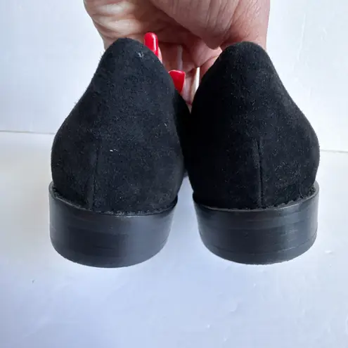 Aquatalia Golda Black Suede Loafers Women’s Size 6.5 Made in Italy