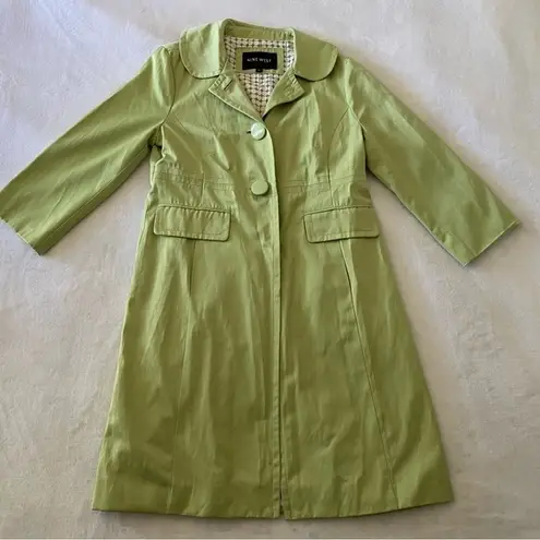 Nine West  Women’s Jacket Lime Green 3/4 Sleeve Pockets Size Small