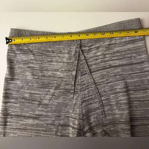 Talamaya women grey Retreat Cotton Twist Pant wide leg elastic waist L Gray Size L