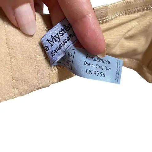 Le Mystere Size 38E Renaissance Dream Strapless Bra Nude Tan