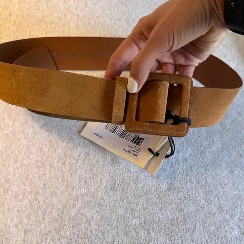 Ba&sh NWT Betty Suede Square Buckle Belt in Brown Size 85 (29in)