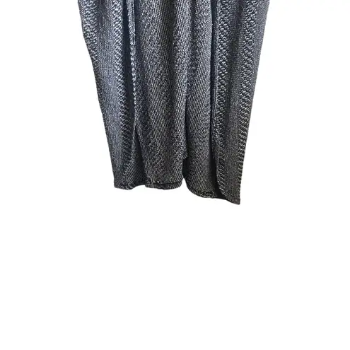 Earthbound Trading Co Women Open Front Cardigan Long Line Lightweight L Navy Blue Size L