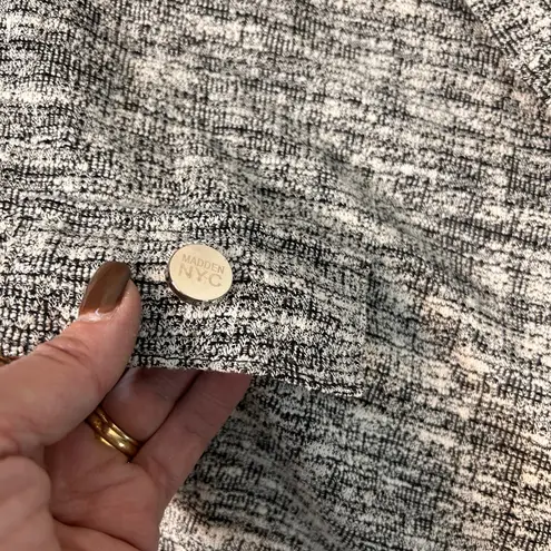 Madden NYC Juniors Gray Black Cropped Blazer Size XXL