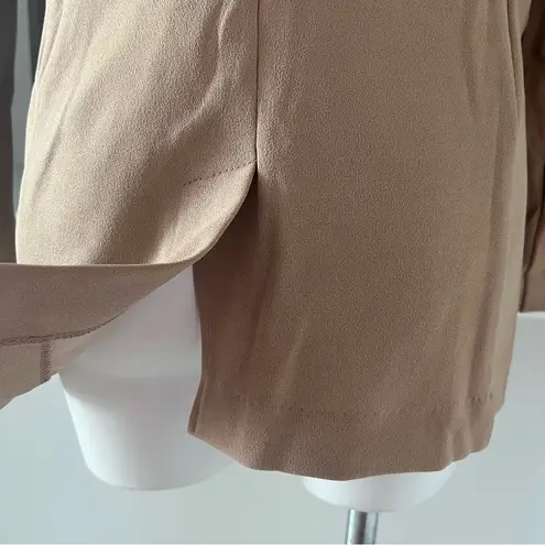 Ny Collection Long Sleeve Double Breasted Crepe Jacket, Stucco Size M New w/Tag