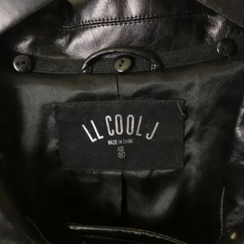 H.I.P. Y2K Vintage LL Cool J Jacket Rap Hop Rhinestones Classic Long Sleeve Faux 1X