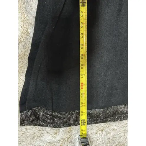 Eliza J Sweater Dress Color Block Long Sleeve Women's Size Large Shimmer Holiday