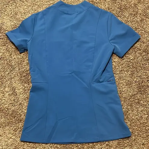 FIGS ‎ Siaya Capri Blue V Neck Scrub Top XXS