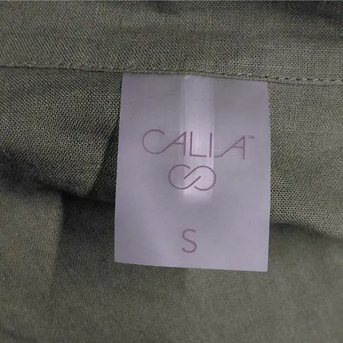 Calia By Carrie Underwood Beach Swim Cover Up Top Shirt Women Small Green Casual