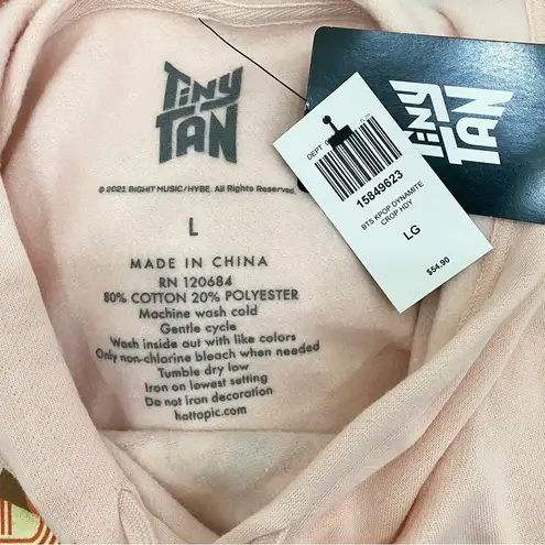 Dynamite TINY TAN BTS KPOP Crop Pull Over Hooded Sweatshirt Women’s Teen Size L