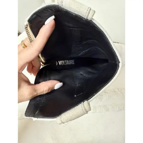 Zadig & Voltaire Cara Studded Western Block Heel Booties Gray Women's 41 / 10.5