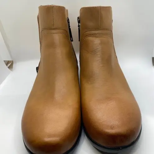Propet Waverly Booties tan (Cognac) leather womens sz 11
