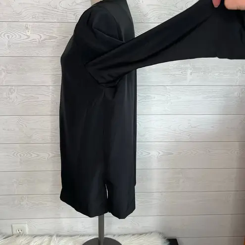 Bedford Fair Lifestyles black button up tunic Size 12P