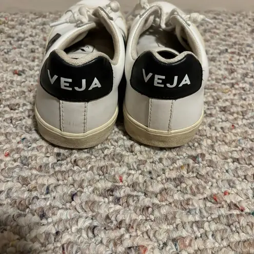 VEJA Esplar Logo Leather Low-Top Sneakers White Black- Size 36 (5)
